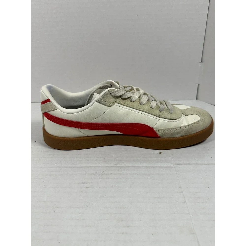 Puma Club li Era White For All Time Red Gum Sneakers 400237-01 Mens Size 9 Retro